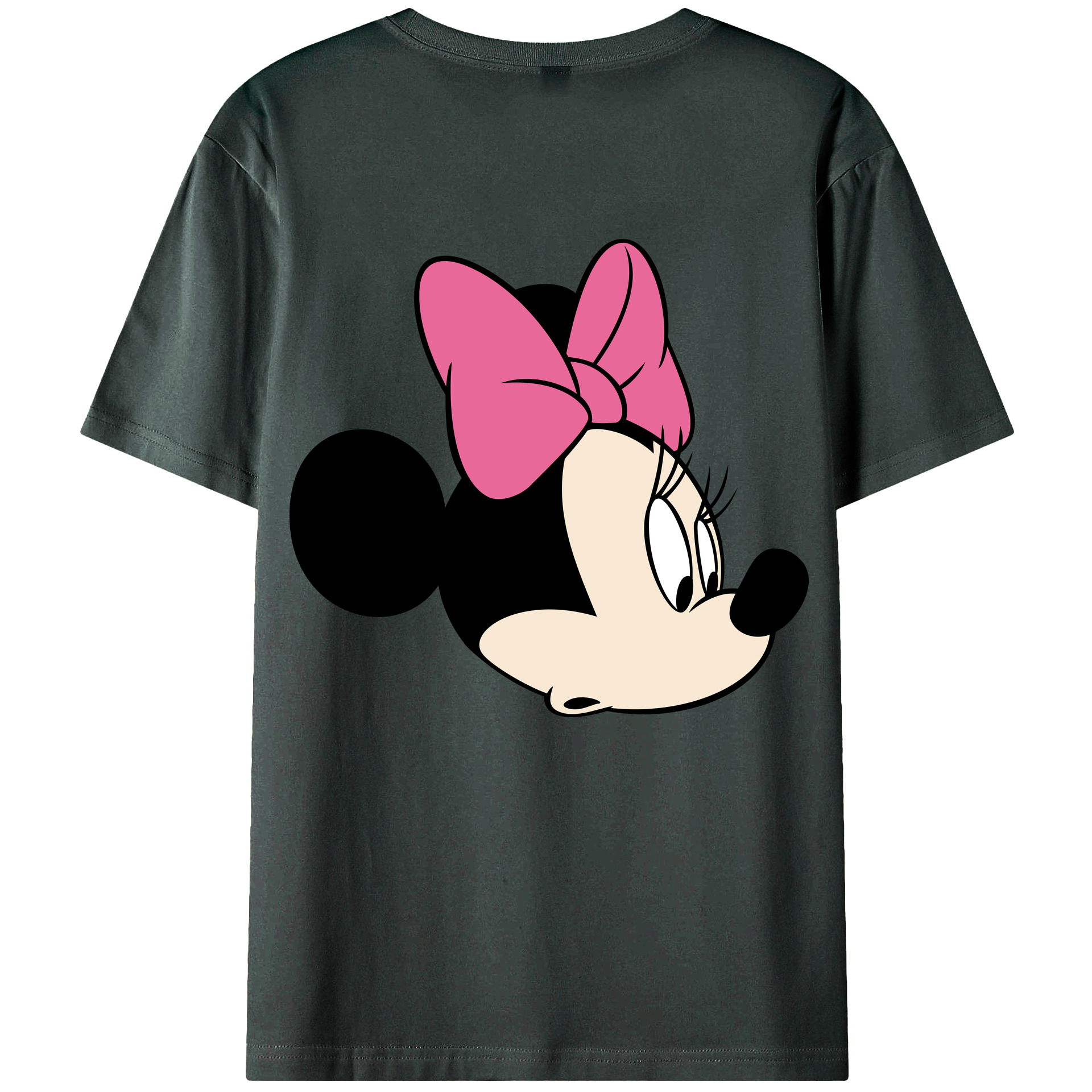 ミッキーマウス Mickey Mouse 綿100％ メンズ半袖Tシャツ（バックプリント） 通気性